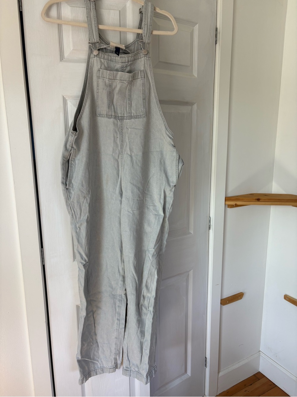 Universal Thread Light Gray Women’s Cotton Overalls